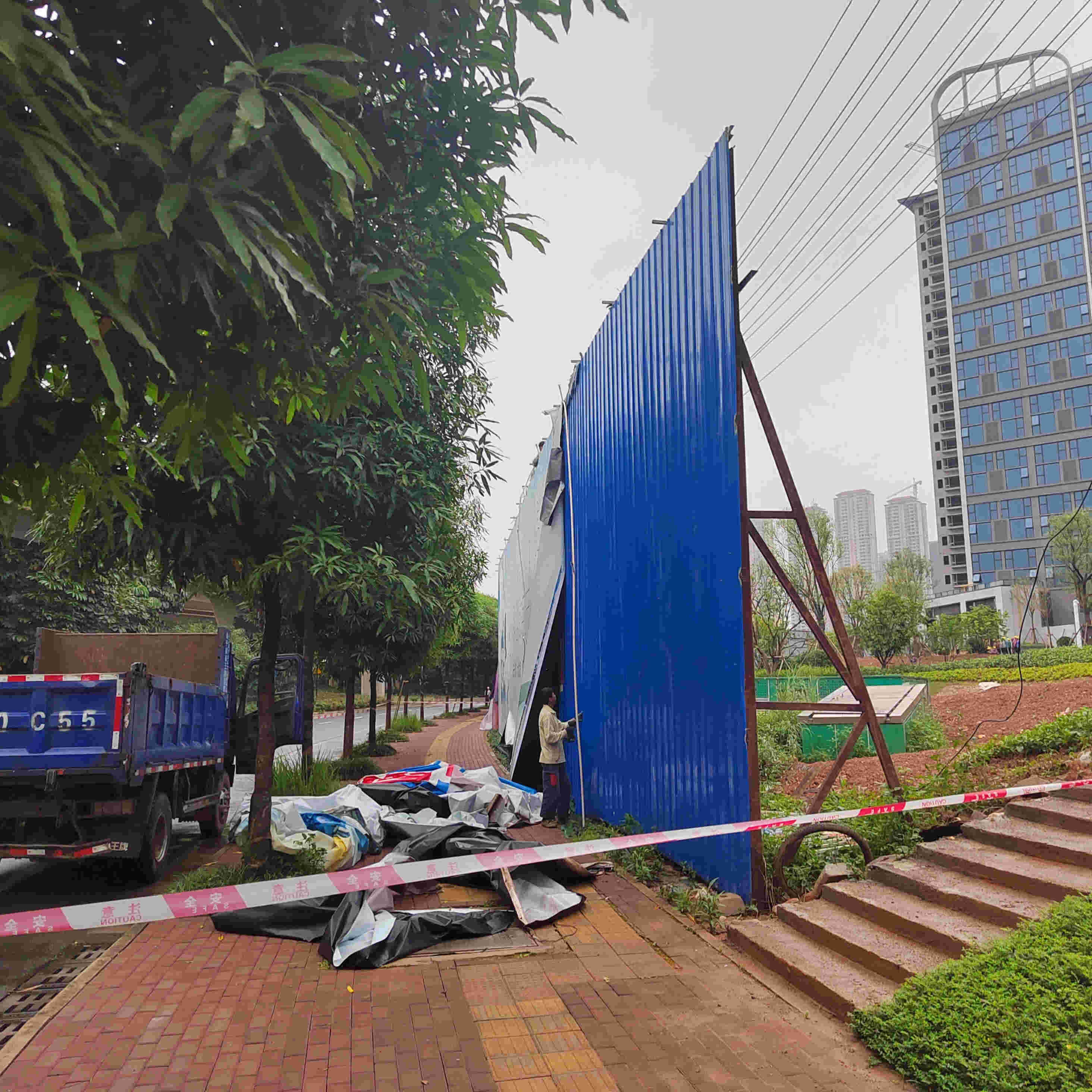 钦州市围挡拆除